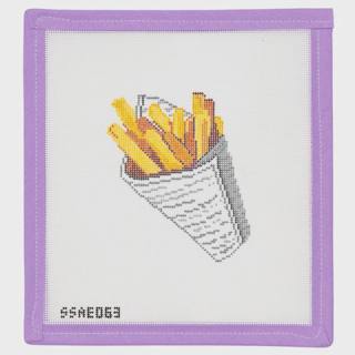Frites in Newspaper by Stitch Style Needlepoint (thumbnail)