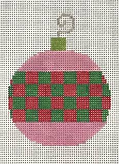 Pink Bauble w/Checks by Pippin Studio (thumbnail)