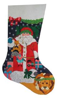 Shelly Tribbey CS35 Santa with Lion and Lamb Stocking by Shelly Tribbey Designs (thumbnail)