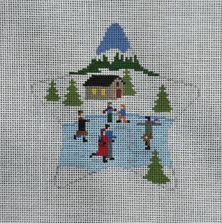 Susan Roberts SR5748 Skating Pond Star by Liz Goodrick-Dillon (Tapestry Tent, via Susan Roberts) (thumbnail)