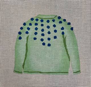 mint pom sweater by All About Stitching (thumbnail)