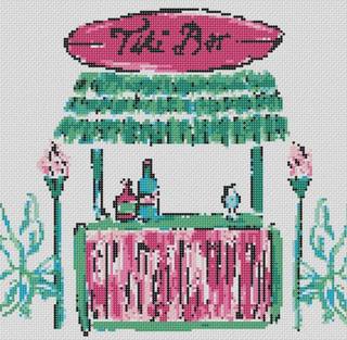 Vacation Tiki Hut by Blue Waters Needlepoint (thumbnail)