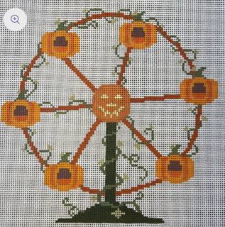 Pumpkin Ferris Wheel (13 mesh) by The Gingham Stitchery (thumbnail)