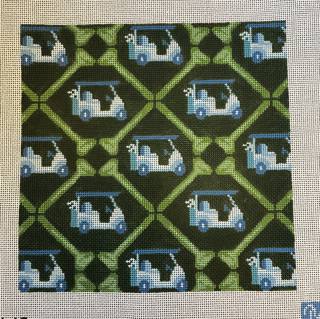 Fairway Fellas Pillow by Maura Nolan Designs (thumbnail)