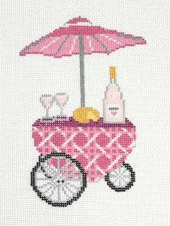 pink cane rose cart by Morgan Julia Designs (thumbnail)
