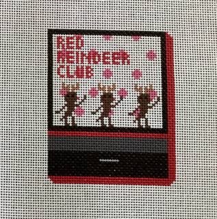 Red Reindeer Club Matchbook by Jessica Tongel Designs (thumbnail)