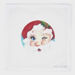 Winking Santa Round by Raymond Crawford (thumbnail)