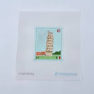 Pisa Stamp Needlepoint Canvas by Stitch Style Needlepoint (thumbnail)