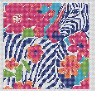 Zebra by Blue Waters Needlepoint (thumbnail)