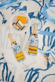 Veuve Bottle - Chinoiserie Champagne Canvas by C'ate La Vie (thumbnail)