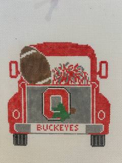 Ohio State Vintage Truck by Needlepoint by Laura (thumbnail)