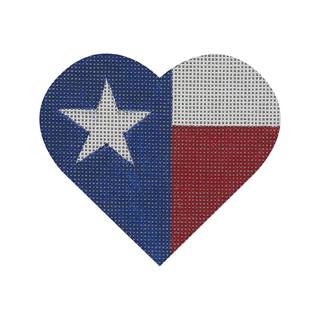 Texas Flag Heart by Pepperberry Designs (thumbnail)